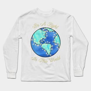 Watercolor light world teeshirt Long Sleeve T-Shirt